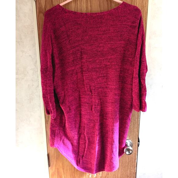 Express Oversized Slouchy Cotton Top M High Low Hem 31in Back Soft Minimalist - Picture 8 of 12